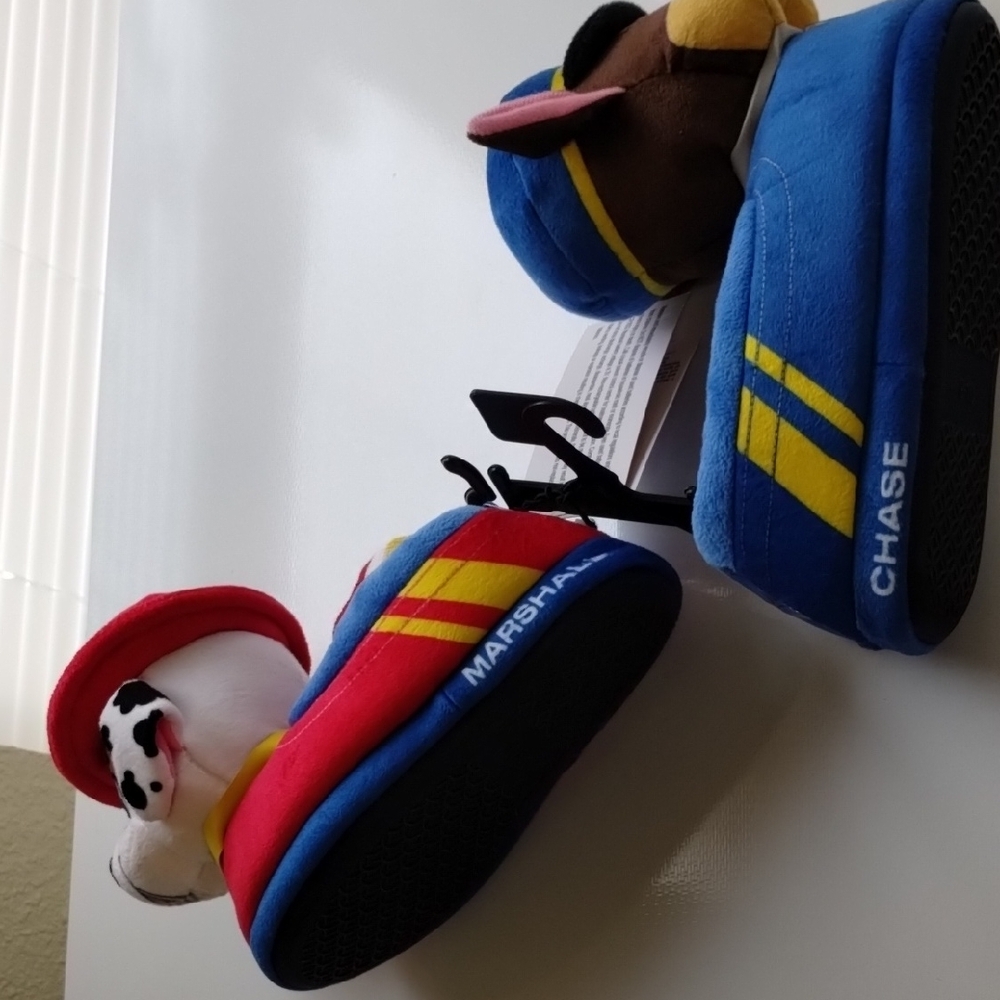 Paw Patrol Plush Slippers - Blue and Red - Picture 7 of 8